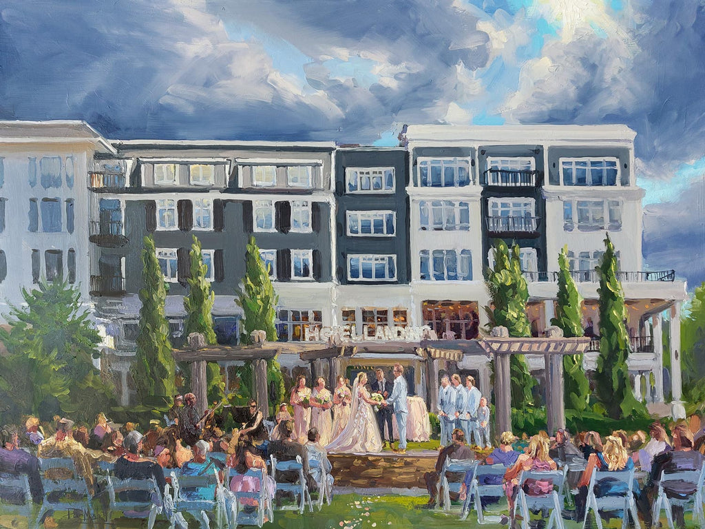 Bryn Caron  - Live Wedding Painting final payment
