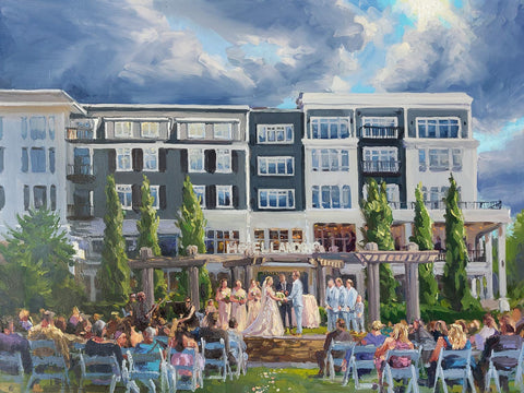 Bryn Caron  - Live Wedding Painting final payment