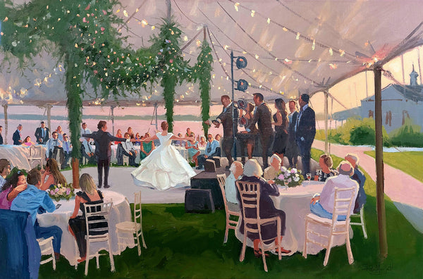 Live Wedding Painting - White Bear Lake Yacht Club