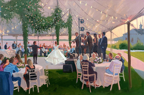 Live Wedding Painting - White Bear Lake Yacht Club