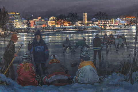 Hockey Day MN Artist's Proof Giclee Print, 12x18